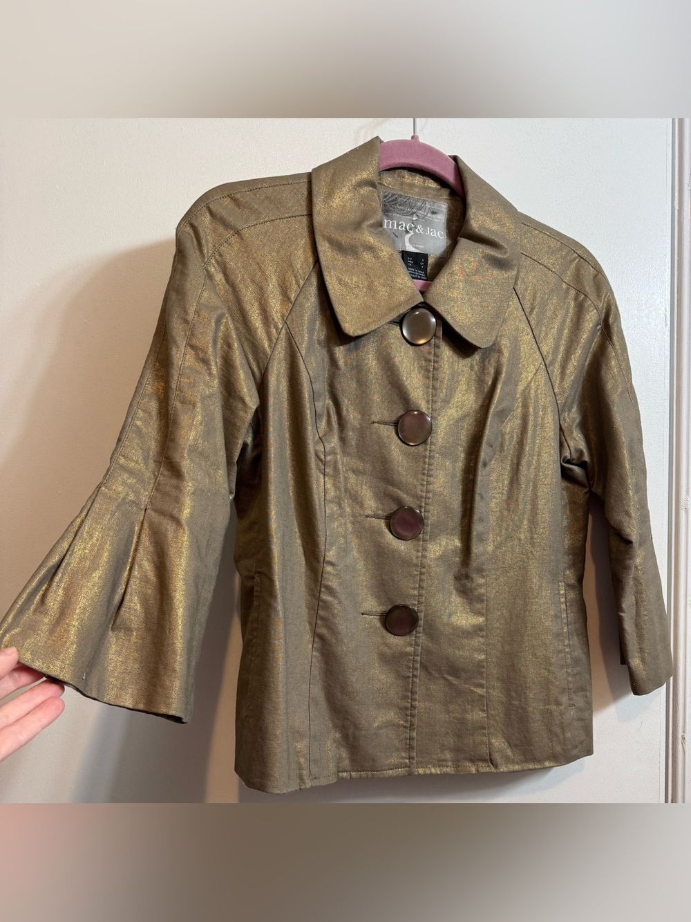 Mac & Jac Metallic Blazer S